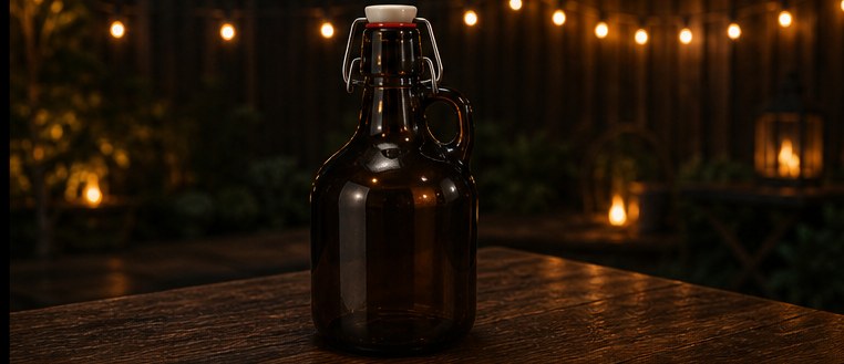 Growler 64 oz ambré